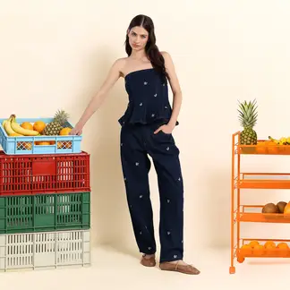 JOURNEY IN PAIRS X SYBILLA - Jean Balloon Mujer Tiro medio Sybilla