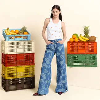 JOURNEY IN PAIRS X SYBILLA - Top esqueleto con Estampado Mujer Sin mangas Sybilla