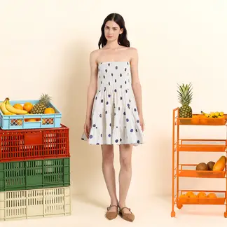 JOURNEY IN PAIRS X SYBILLA - Vestido Mini Casual para Mujer de Algodón Sybilla