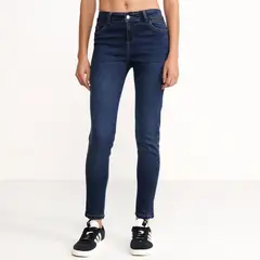 SYBILLA - Jean Flare Mujer Tiro alto Denim