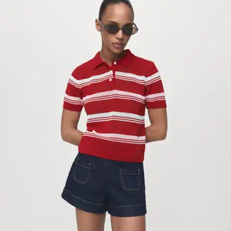 MANGO - Saco Mujer de Rayas