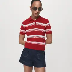 MANGO - Saco Mujer de Rayas