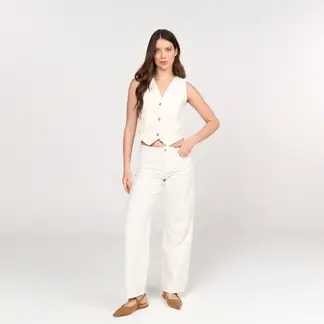 BASEMENT - Jean Recto Mujer Tiro alto