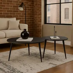 DKO DESIGN - Set x2 Mesas de Centro Atrio (43x80cm) (41x60cm)