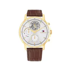 TOMMY HILFIGER - Reloj Tommy Hilfiger Hombre 1710631 . Reloj Piel Marrón