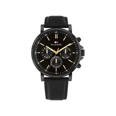 TOMMY HILFIGER - Reloj Tommy Hilfiger Hombre 1792144 . Reloj Piel Negro