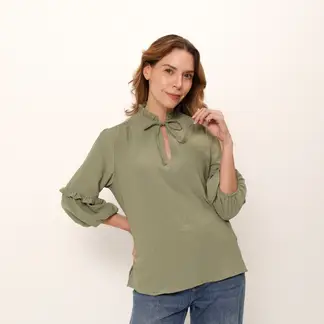 NEWPORT - Blusa Mujer Manga 3/4
