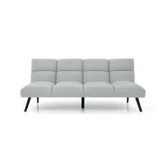 MICA - Sofá cama NICOSIA 3 puestos Poliéster