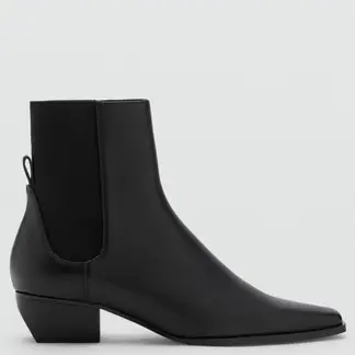 MANGO - Botines Mujer con tacón Cuadrado Super