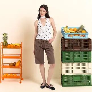 JOURNEY IN PAIRS X SYBILLA - Top Mujer con Estampado Sin mangas Sybilla