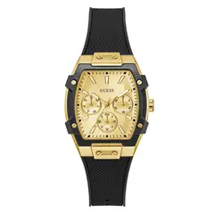 GUESS - Reloj Mujer Phoenix. Reloj Silicona Negro GW0945L2