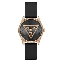 GUESS - Reloj Mujer Roxy. Reloj Silicona Negro GW0942L3