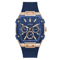 GUESS - Reloj Hombre Phoenix. Reloj Silicona Azul GW0956G4
