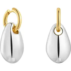 TOUS - Aretes aro largos bicolor Warm
