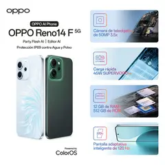 OPPO - Celular RENO14F | 512GB | 5G |12GB RAM