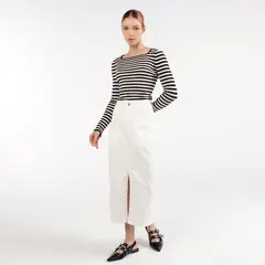 BASEMENT - Falda Midi Mujer