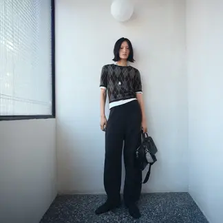 MANGO - Saco Mujer con Estampado