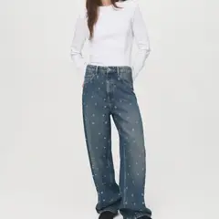 MANGO - Jean Balloon Mujer Tiro medio