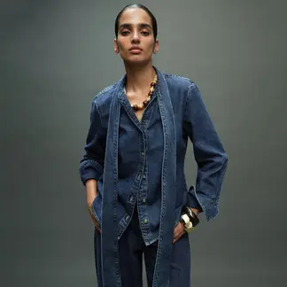 MANGO - Camisa Mujer Manga larga de Algodón