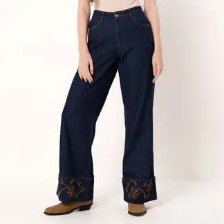 UNIVERSITY CLUB - Jean Recto Mujer De Algodón