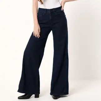 UNIVERSITY CLUB - Jean Wide leg Mujer De Algodón