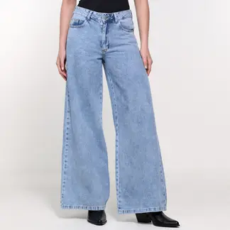 UNIVERSITY CLUB - Jean Wide leg Mujer De Algodón