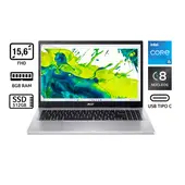 ACER - Portátil Aspire Go | Intel Core i5 | 8GB de RAM | 512GB SSD de Almacenamiento | Windows 11 | Pantalla 15,6 pulgadas | AG15-71P-56WU | Computador portátil