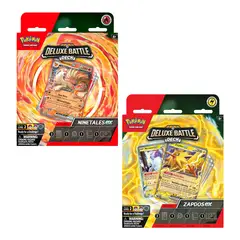 POKEMON - Didáctico Pokemon: Mazo de cartas coleccionables Ninetales Ex ó Zapdos Ex Deluxe Battle Deck. Inglés Producto aleatorio