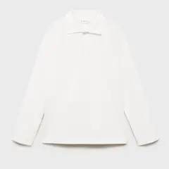 MANGO - Camiseta polo Para Niño Con cuello Manga larga de Algodón