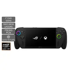 ASUS - Consola Portatil Gamer ROG Ally X |AMD Ryzen AI Z2 Extreme | 24GB de RAM | 1TB SSD de almacenamiento | Windows 11 | 7 Pulgadas 120Hz | Consola Portátil Gamer 24 GB