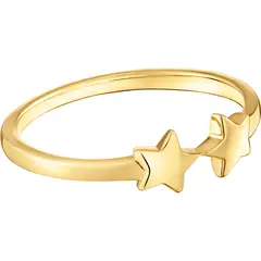 TOUS - Anillo abierto con baño de oro 18 kt sobre plata y estrellas Motivos