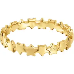 TOUS - Anillo estrellas con baño de oro 18 kt sobre plata Motivos