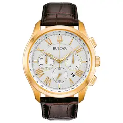 BULOVA - Reloj Hombre Classics. Reloj Cuero Marrón 97B169