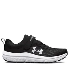 UNDER ARMOUR - Tenis Assert 10 AC Niño con Velcro Negros