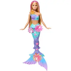 BARBIE - Juguete didáctico Muñeca : Sirena con Transformación de Flores Cabello Rosa