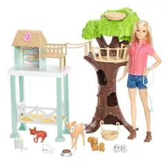 BARBIE - Profesiones Set Rescate de Animalitos con Muñeca 3+