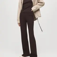 MANGO - Legging Recto Mujer Tiro medio