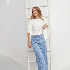 ELV - Jean para Niña de Algodón
