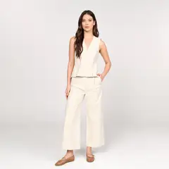 BASEMENT - Pantalón Recto Mujer Tiro alto