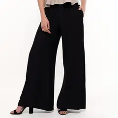 BASEMENT - Pantalón Wide leg Mujer