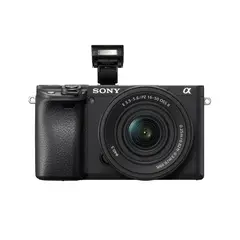 SONY - Cámara profesional Cámara Mirrorless APS-C ILCE-6400K: A6400 + Lente SELP16502