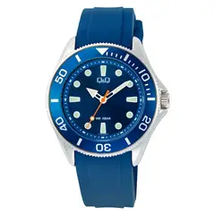 Q&Q - Reloj Hombre Sport . Reloj Silicona Azul