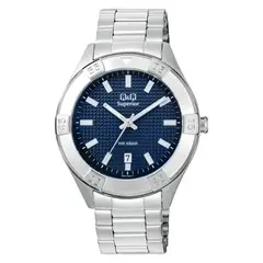 Q&Q - Reloj Hombre S20A-002VY . Reloj Acero Inoxidable Plateado