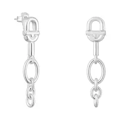 TOUS - Aretes largos de plata MANIFESTO