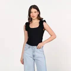 BASEMENT - Blusa Mujer con Boleros Sin mangas