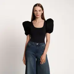 BASEMENT - Body Mujer Manga corta globo