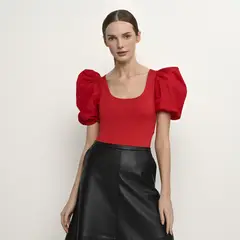 BASEMENT - Body Mujer Manga corta globo