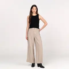 BASEMENT - Pantalon Recto Mujer Tiro alto