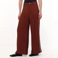 BASEMENT - Pantalon Recto Mujer Tiro alto