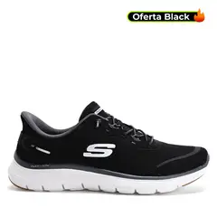 SKECHERS - Tenis Slip Ins Moda Flex appeal 5.0 Easy Breezy Mujer Negros